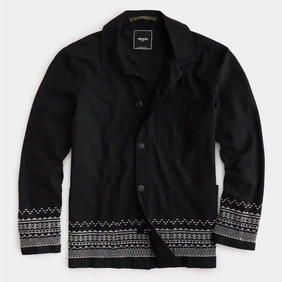 Todd Snyder Other - Todd Snyder Black Embroidered Chore Coat